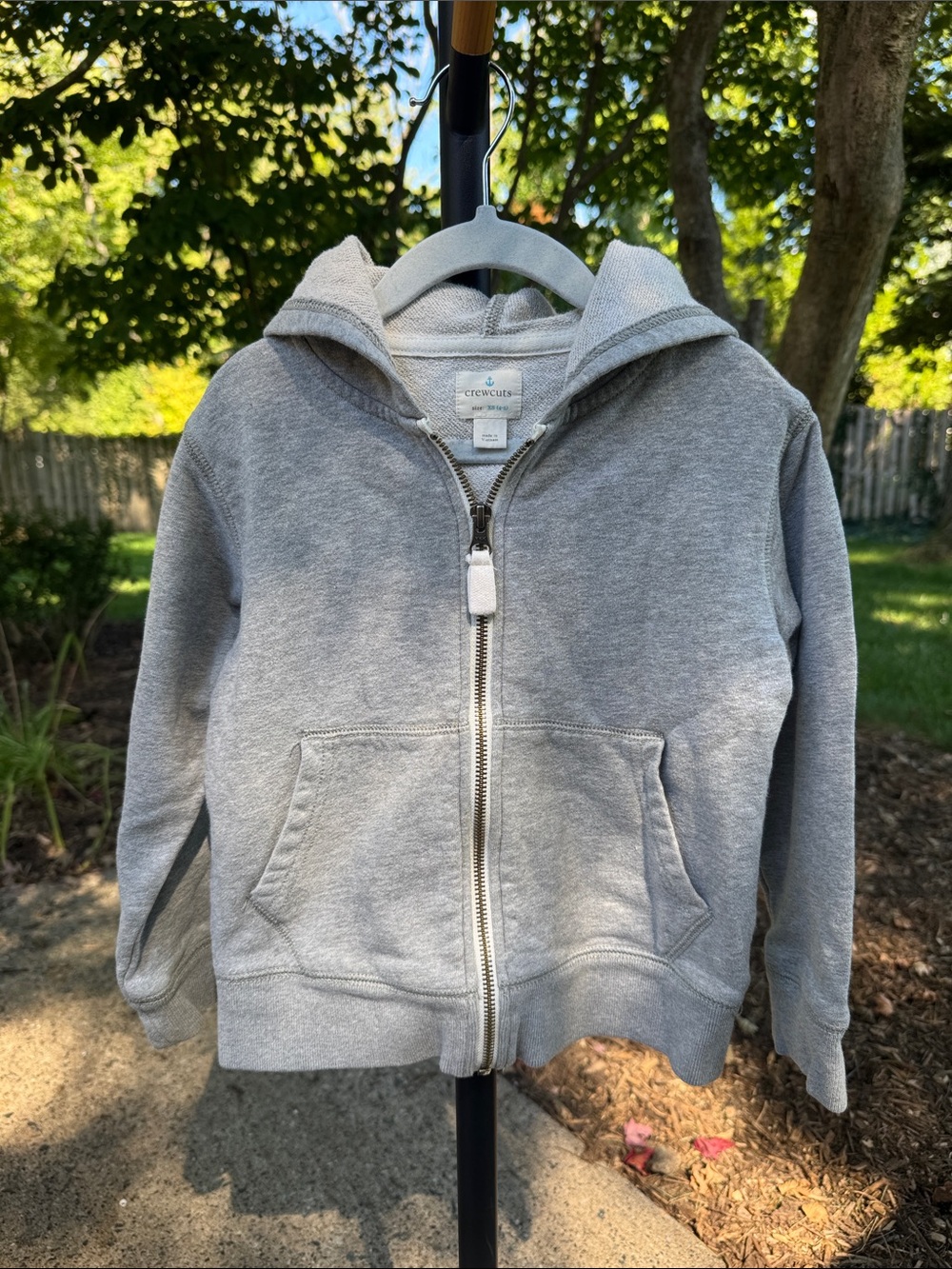 J. Crew Crewcuts Light Gray Kids Zip-Up Hoodie